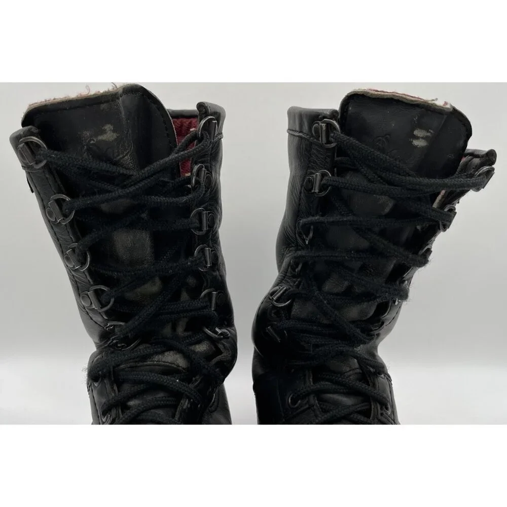 Mens Danner 69110 Fort Lewis USA 10” Black Leather Lace Tactical Boots Size 12D